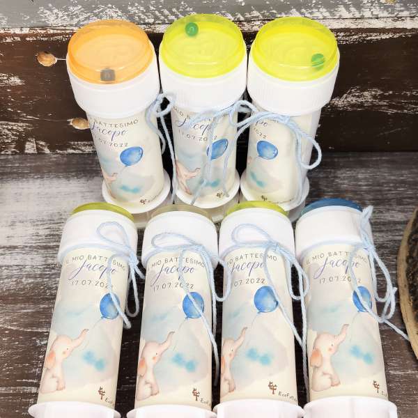 segnaposto bolle di sapone bambini ecofattoart